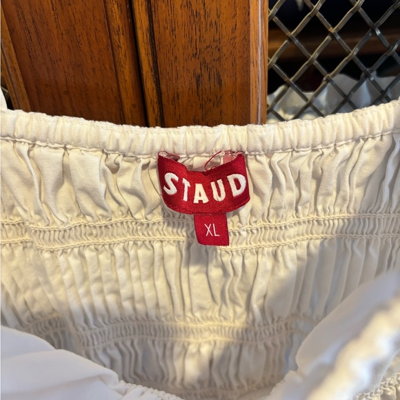 SOLD Staud Ida Midi Dress White XL - Picture 9 of 10